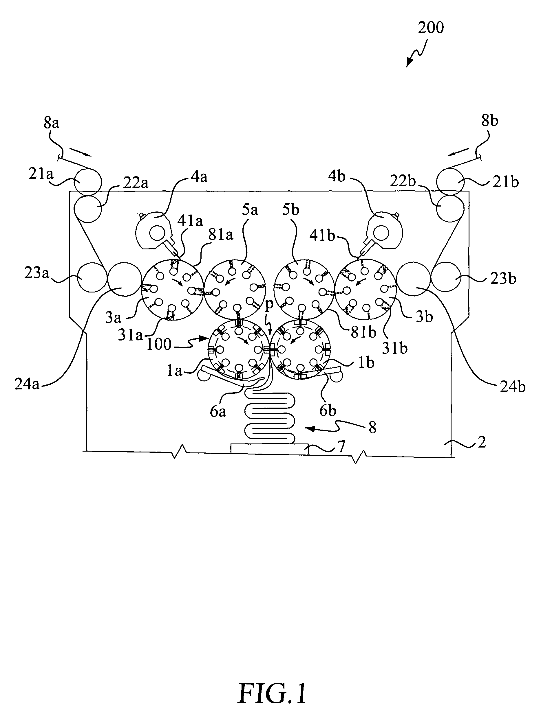 Mechanism and method for bonding paper sheets on interfolding machine