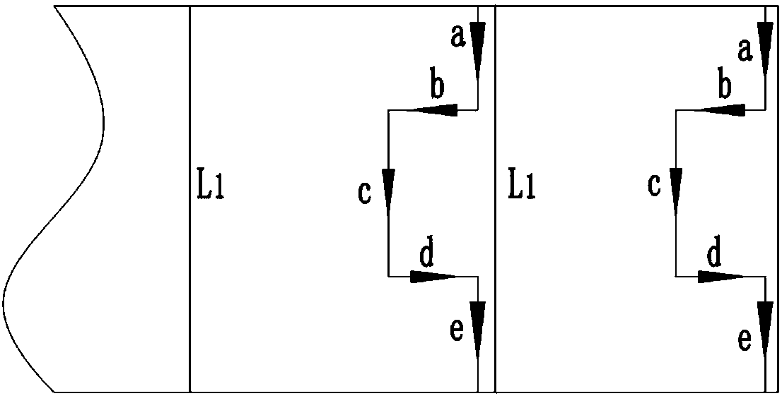 Material sleeve path optimization method applied to common edge cutting of pipe parts