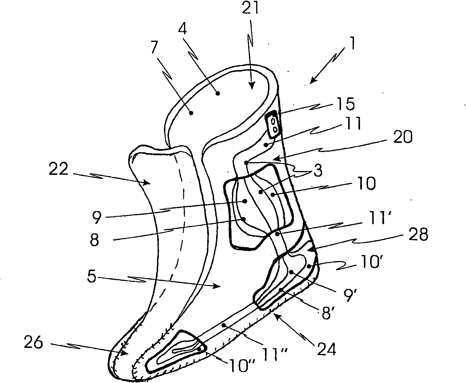 Inner shoe