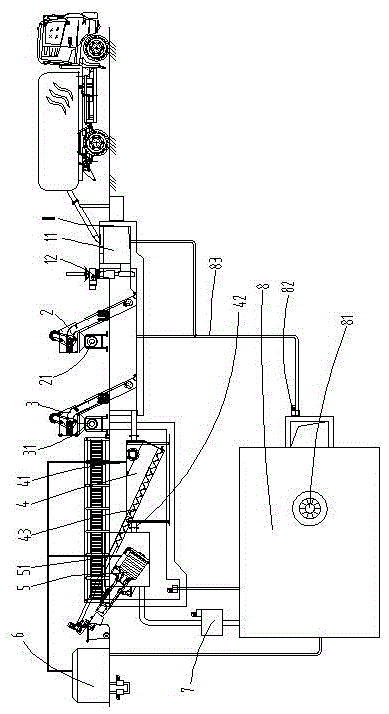 Slurry feces biochemical treatment system