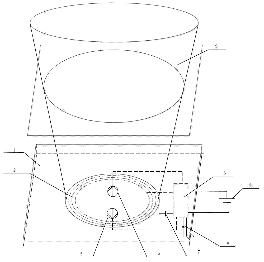 Vehicle-mounted wireless heating device