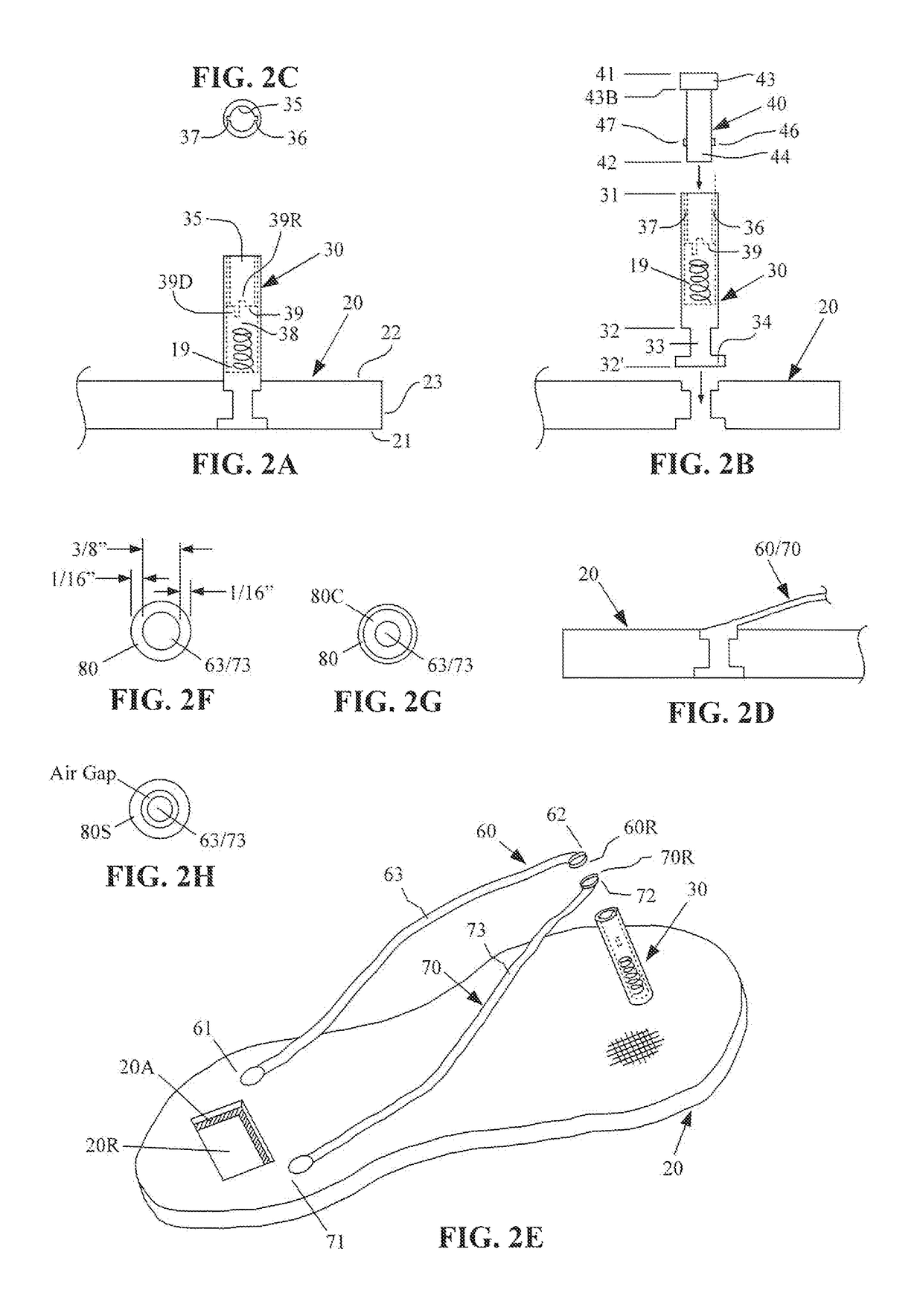 Quick release and interchangeable sandal strap/flip flop strap crafting system