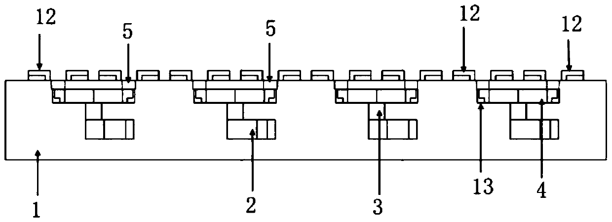 Air filler metal planar array antenna