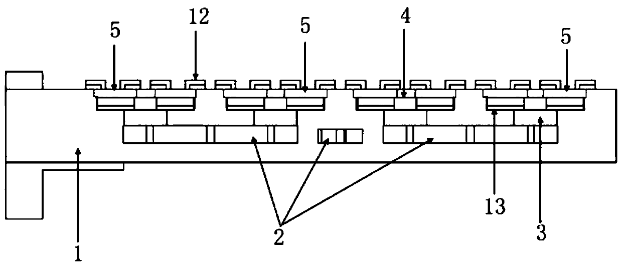 Air filler metal planar array antenna