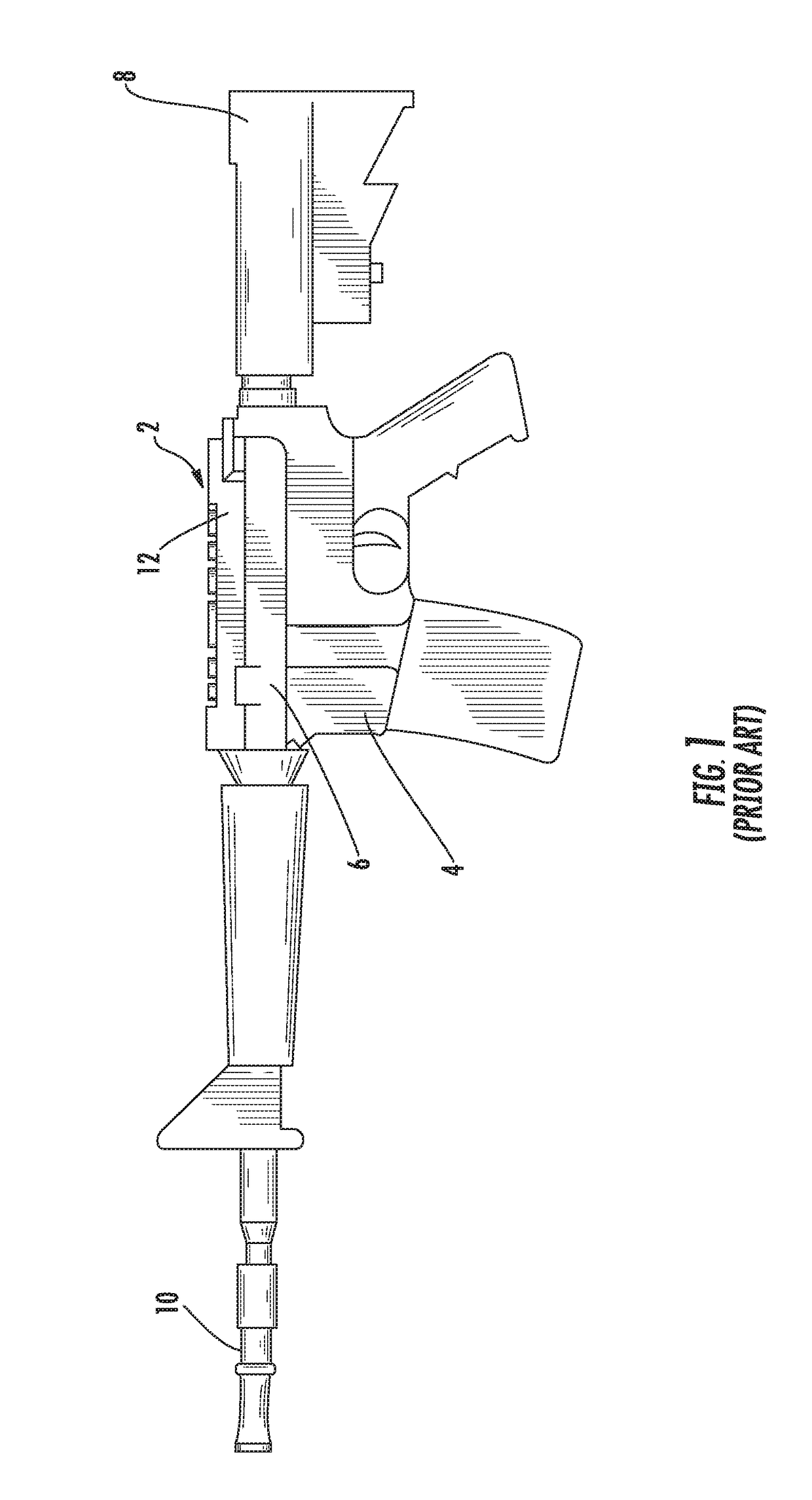 Mounting assembly with metal injection molded lever and selective threaded governor post