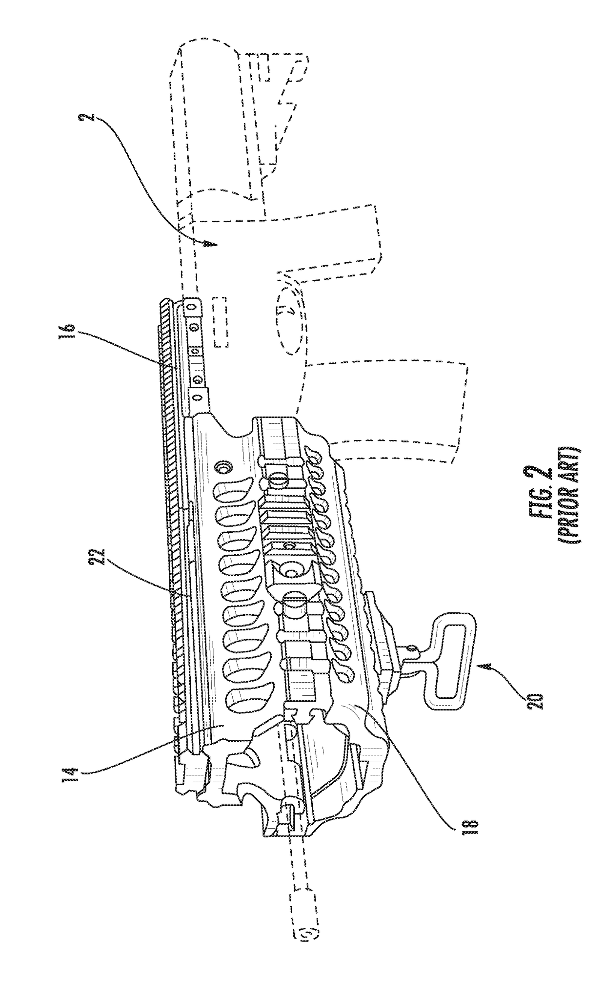 Mounting assembly with metal injection molded lever and selective threaded governor post