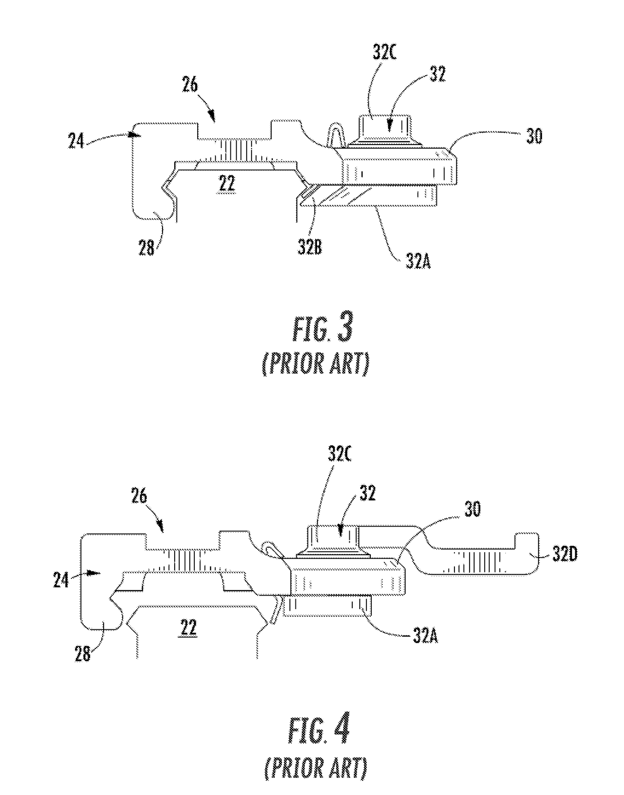 Mounting assembly with metal injection molded lever and selective threaded governor post