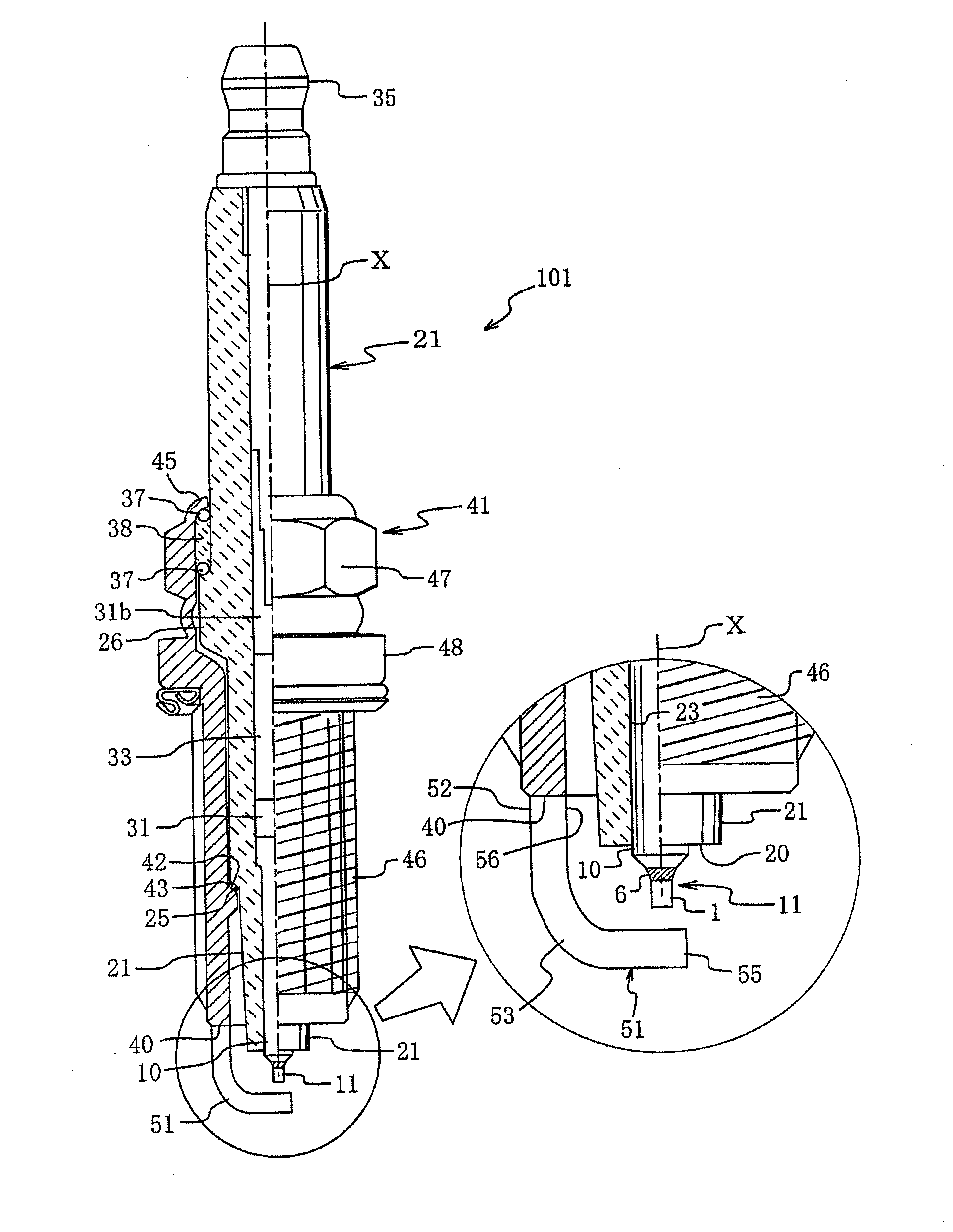 Spark plug and manufacturing method therefor