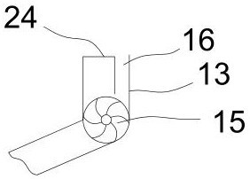 Fish feeding device with stirring blades