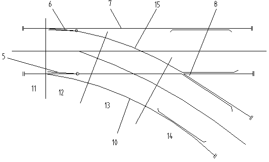 Operational method for stabilizing tracks in turnout zone