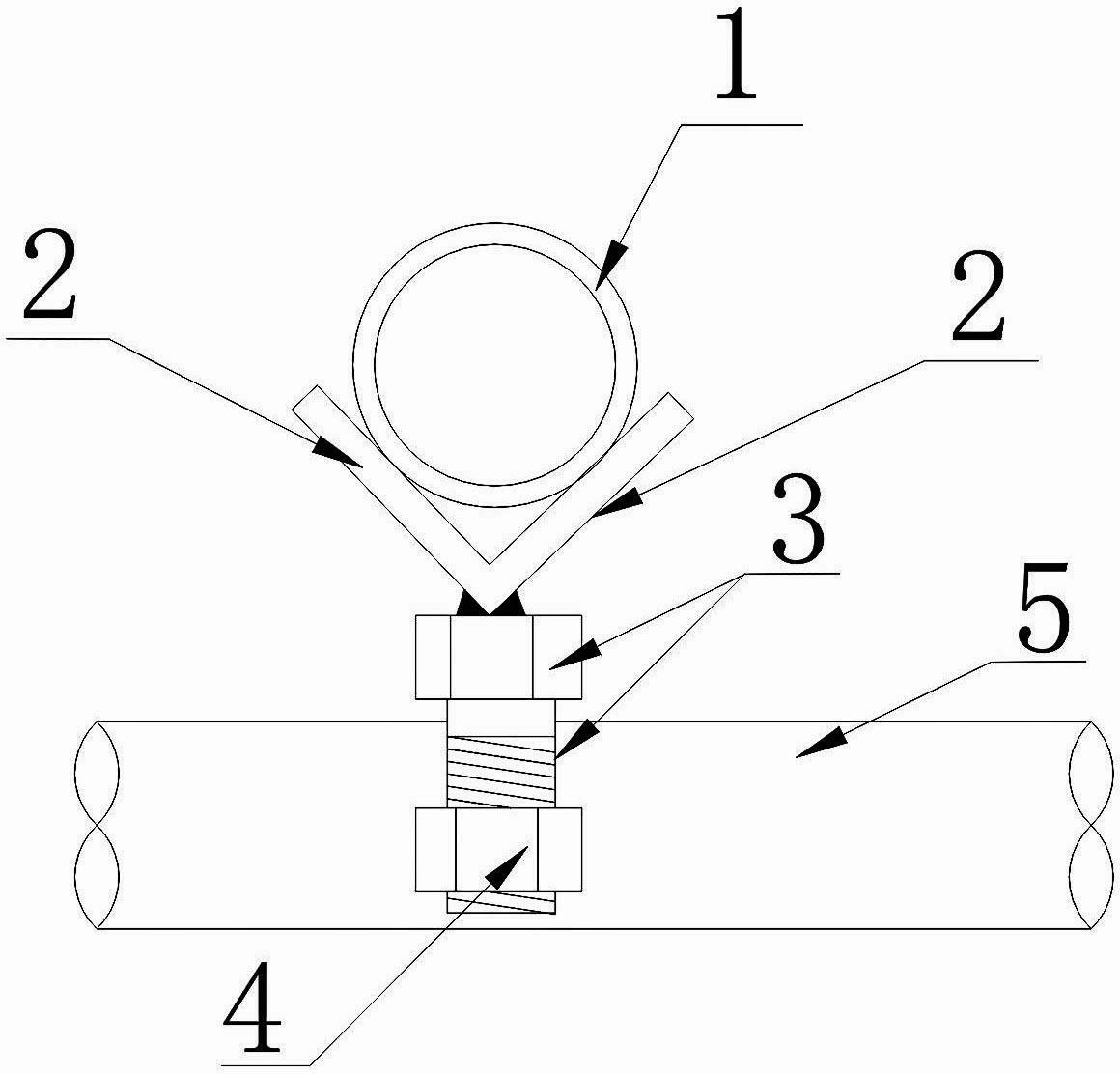 Plastering slide track device for surface finishing when pouring concrete bottom plate in hole