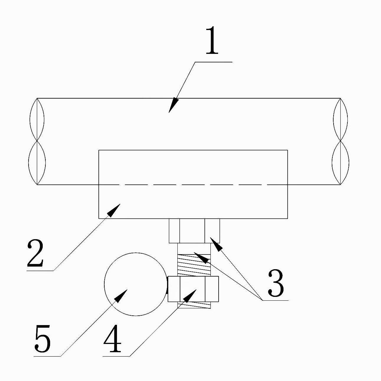 Plastering slide track device for surface finishing when pouring concrete bottom plate in hole