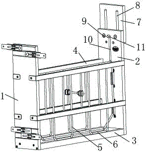 Anti-collision cabinet drawable rack