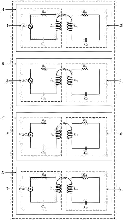 Magnetic-resonance-coupling-principle-based quatrefoil-coil transcranial magnetic stimulation system