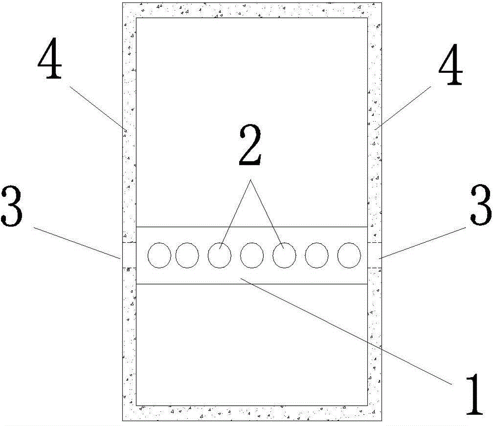 Method and device for aeration of pressed inlet of gentle slope open channel