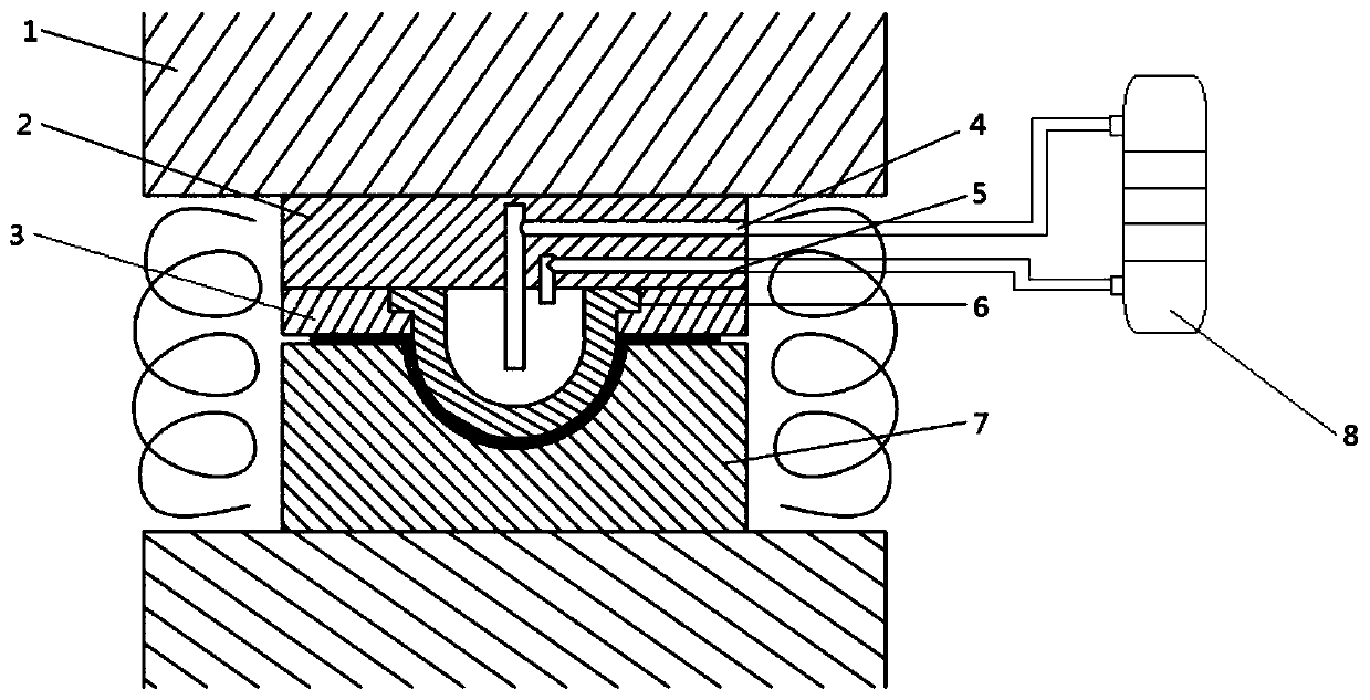 Equal-temperature hot drawing forming device and method for controlling wall thickness uniformity of component