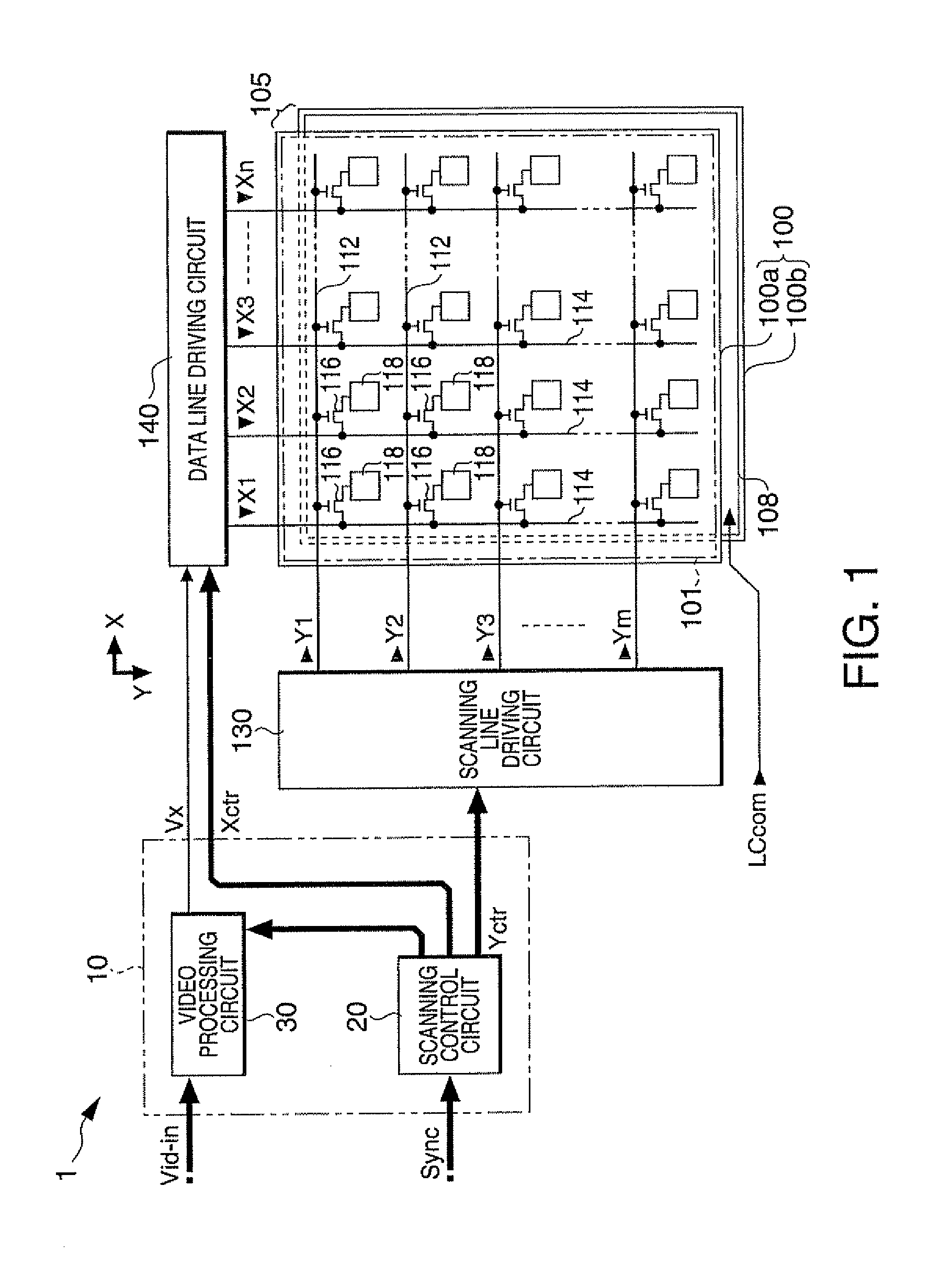 Video processing circuit, video processing method, liquid crystal display device, and electronic apparatus