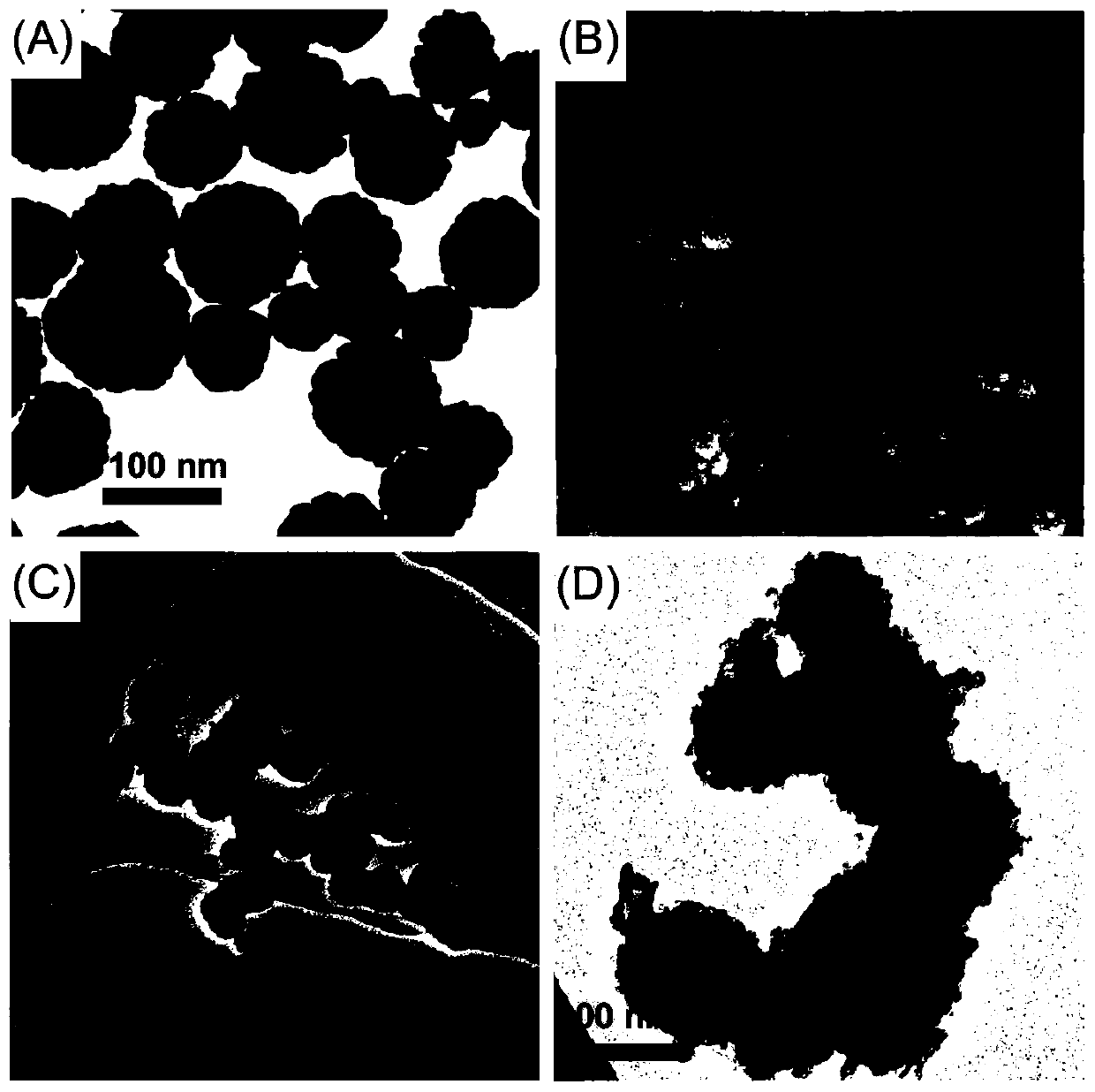 Preparation method and application of magnetic covalent organic framework material