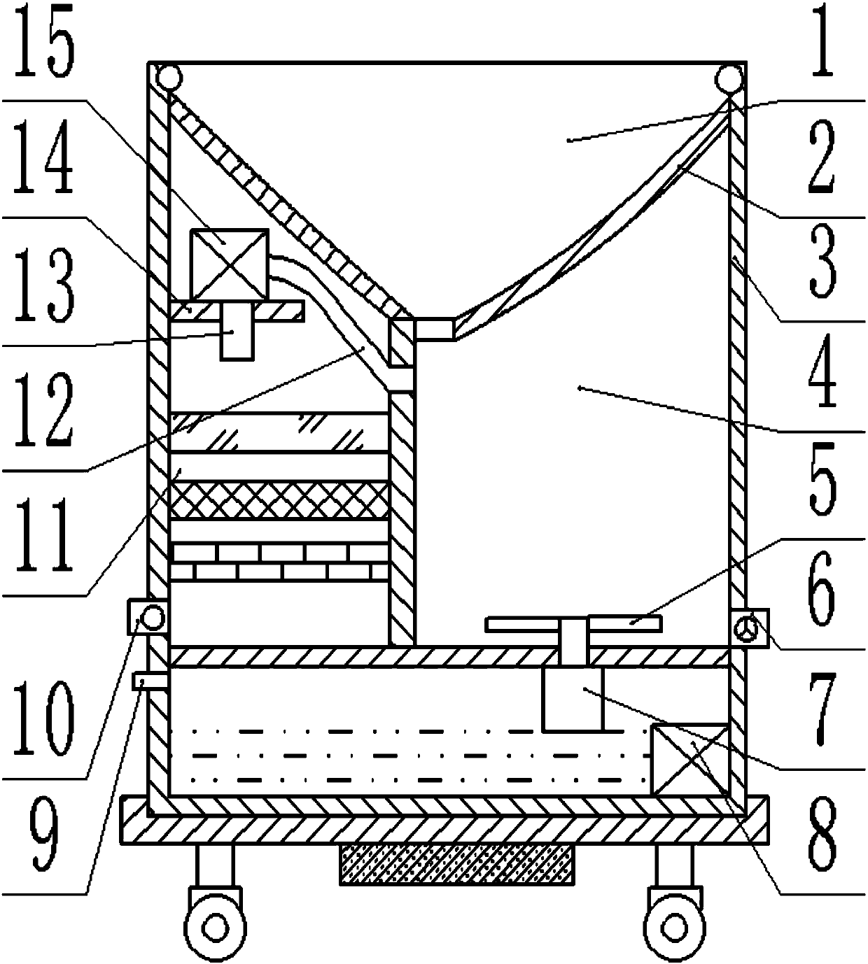 Medical cleanable vomitus collecting device