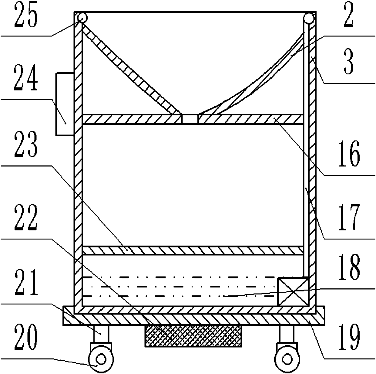 Medical cleanable vomitus collecting device