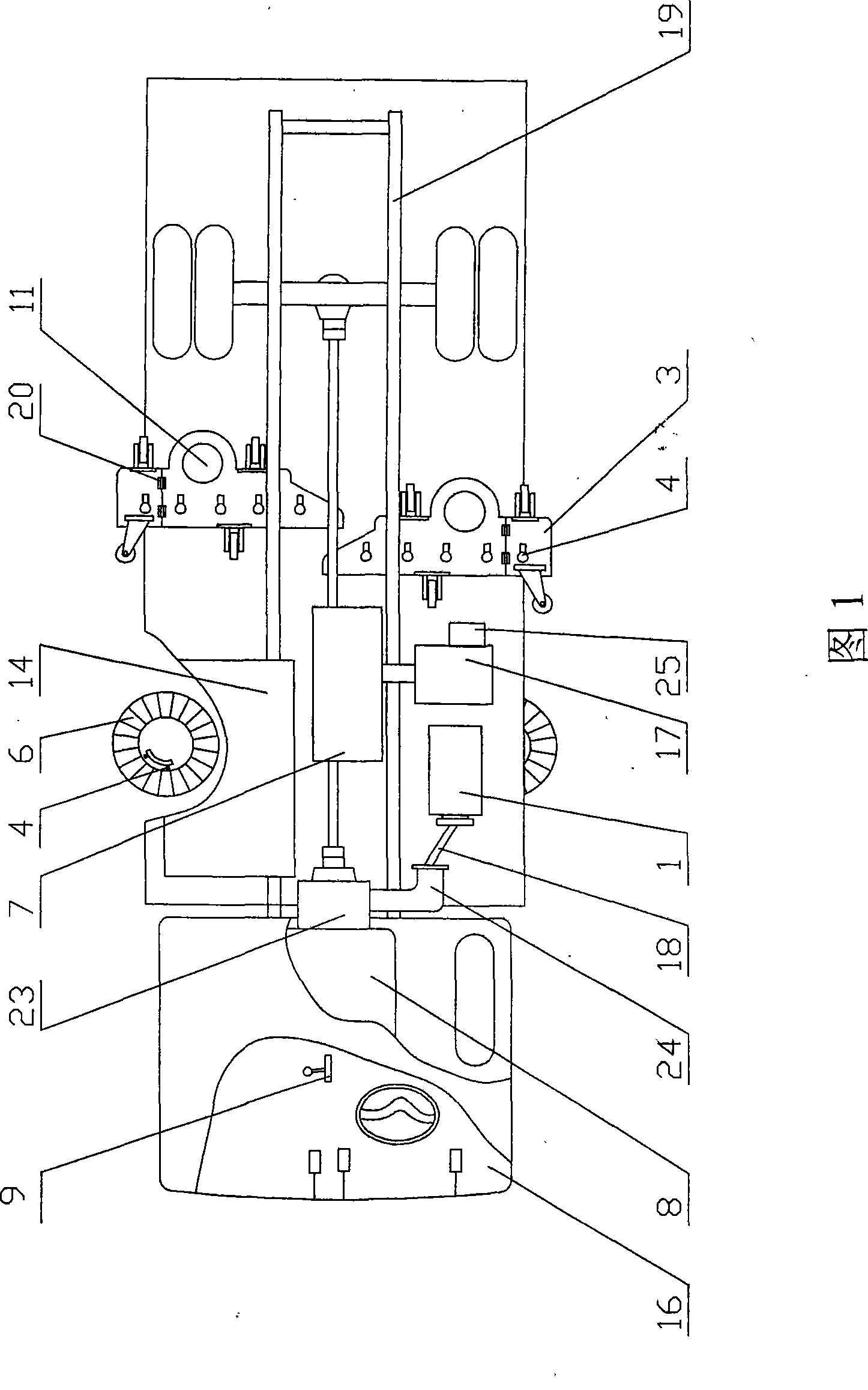 Composite transmission environmental sanitation dumper