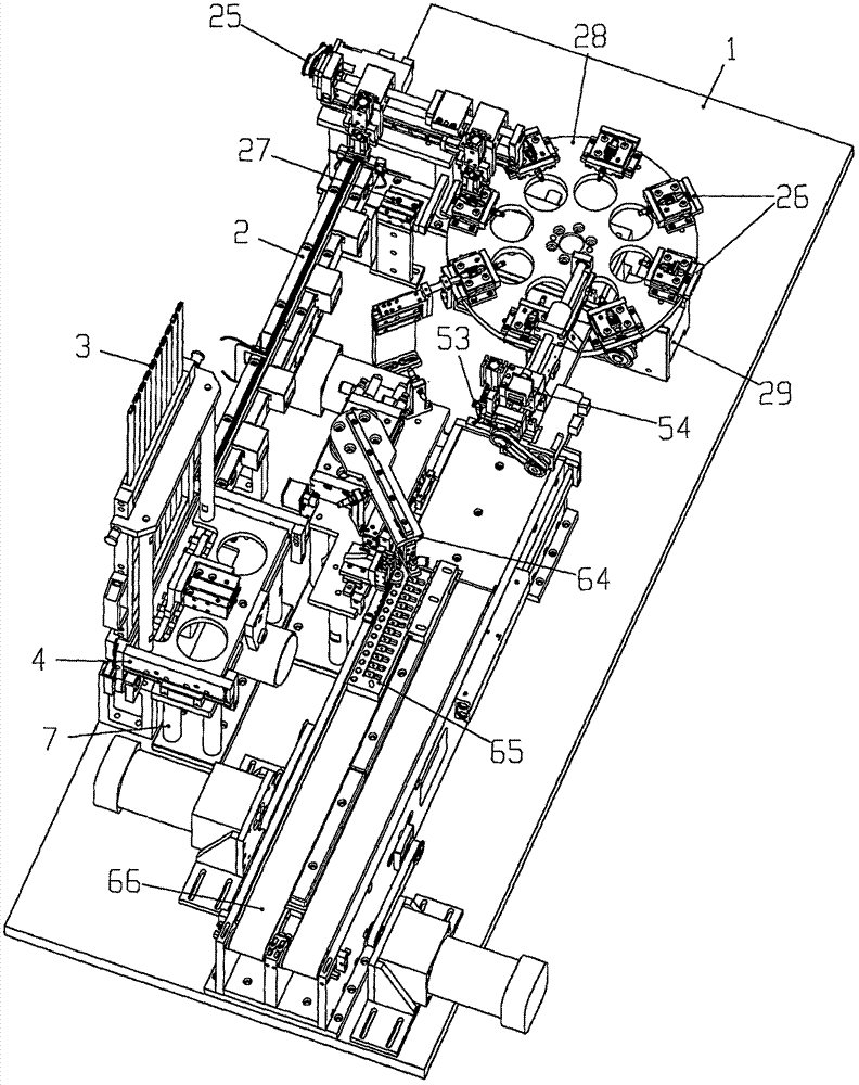 Flexible manufacturing assembly line for assembly of auxiliary insertion piece of robot