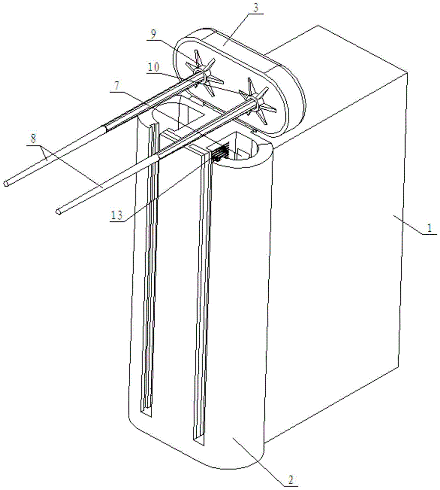 A chopsticks washing machine for fully automatic washing portable chopsticks