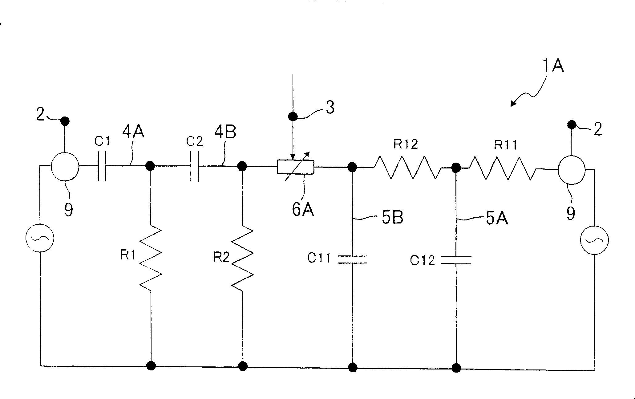 Sound control circuit for hearing aid