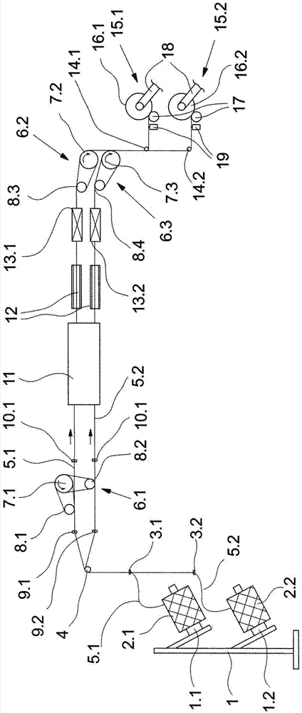 Method for guiding multiple yarns in textile machine and textile machine