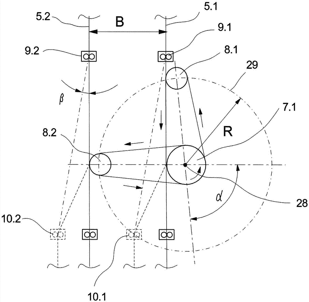 Method for guiding multiple yarns in textile machine and textile machine