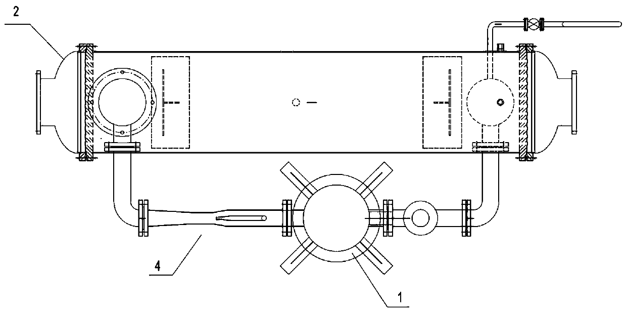 Steam condensation water complementary energy utilization device