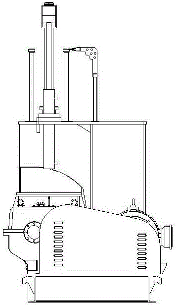 Double hydraulic internal mixer