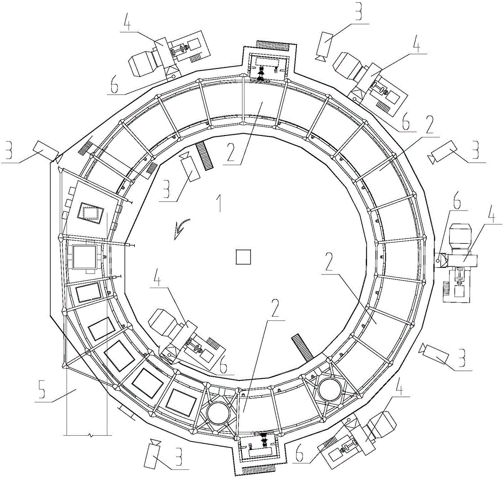 Material temperature control method of sinter-circle-cooling machine