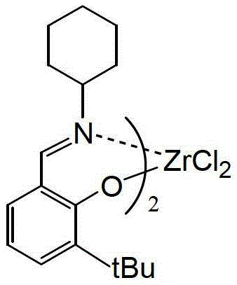 Supported non-metallocene catalyst used for ethylene polymerization