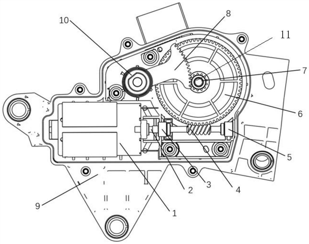 Execution system for driving automobile gearbox to shift gears