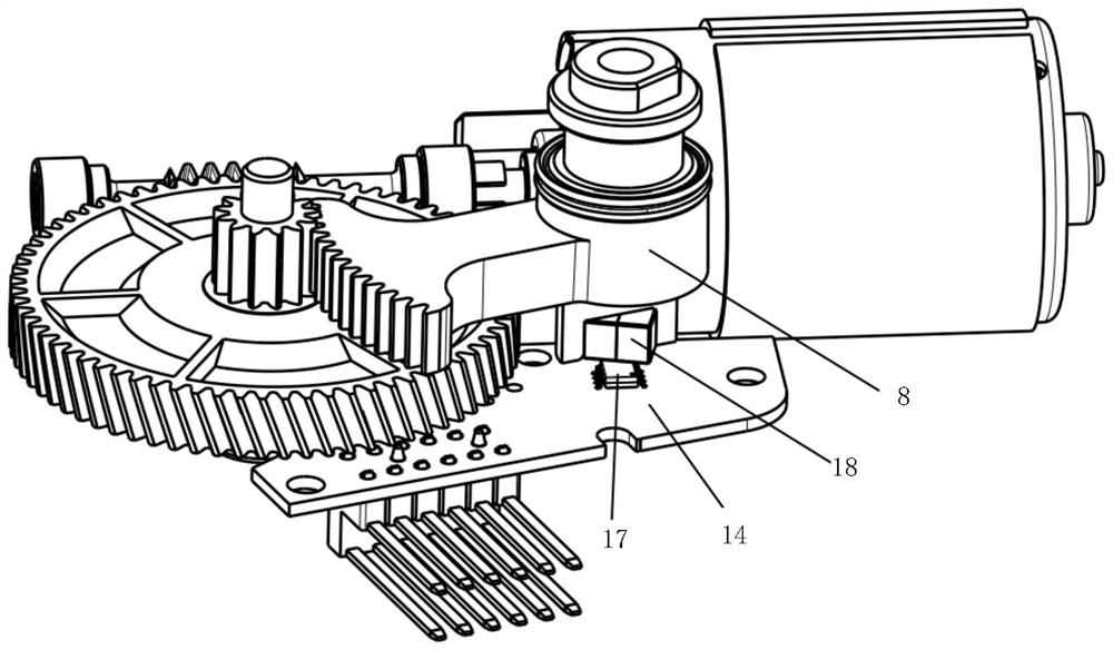 Execution system for driving automobile gearbox to shift gears