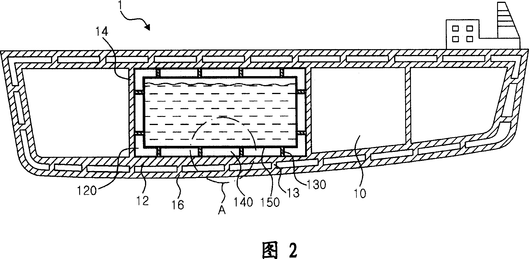 Liquefied natural gas storage tank having improved insulation structure and method of manufacturing the same