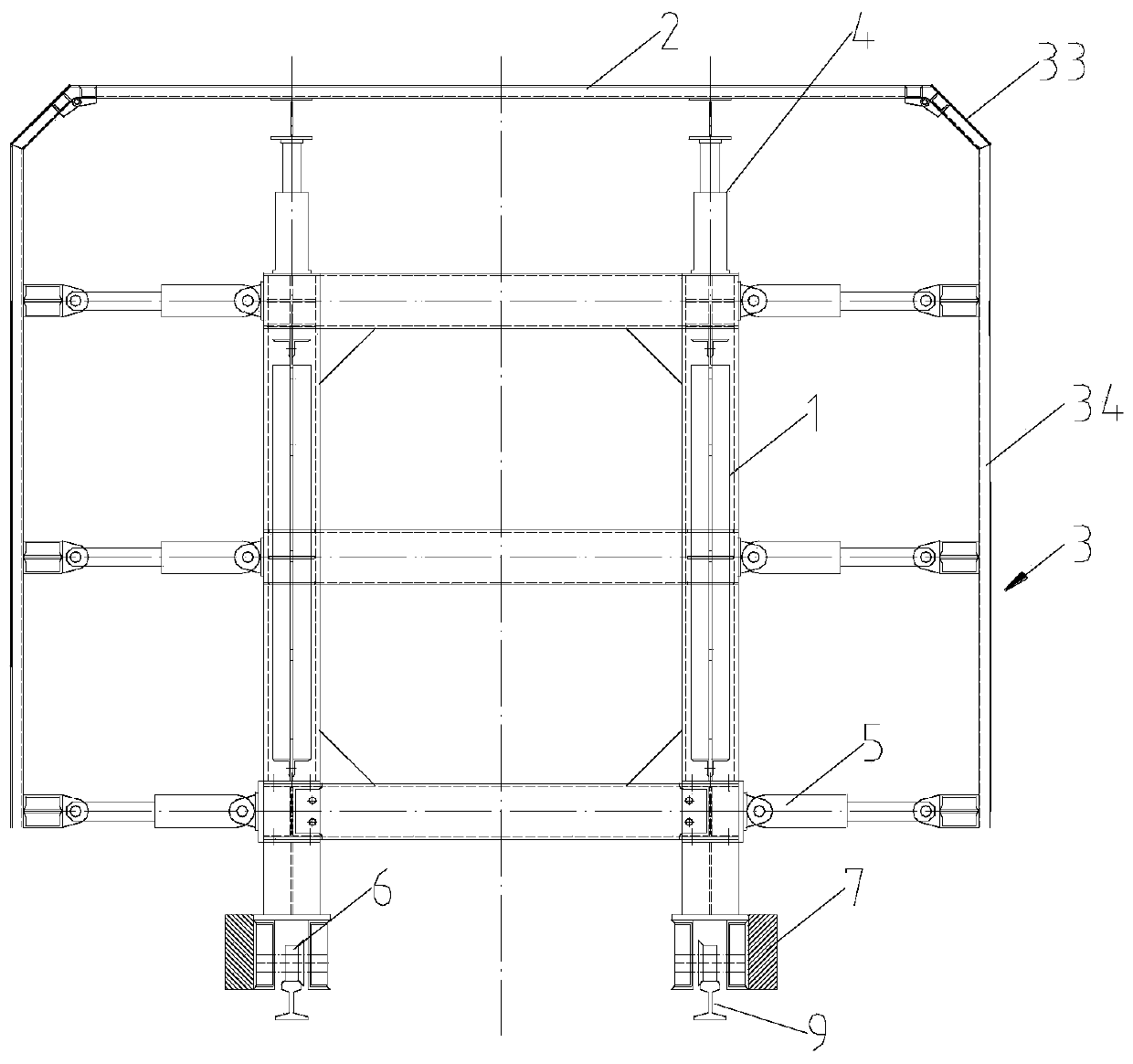 Construction method of pipe gallery construction using formwork trolley