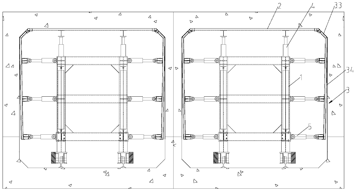 Construction method of pipe gallery construction using formwork trolley