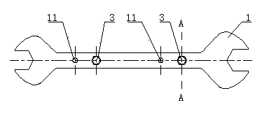 Combined solid wrench