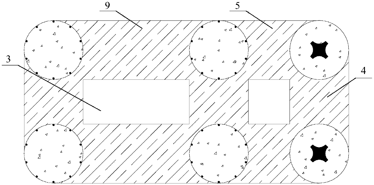 Accumulated landslide-micro anti-slide pile combined structure based on cooperative working principle