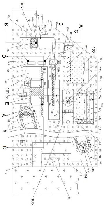 Device for exchanging fish shoals on two sides of stream retaining dam