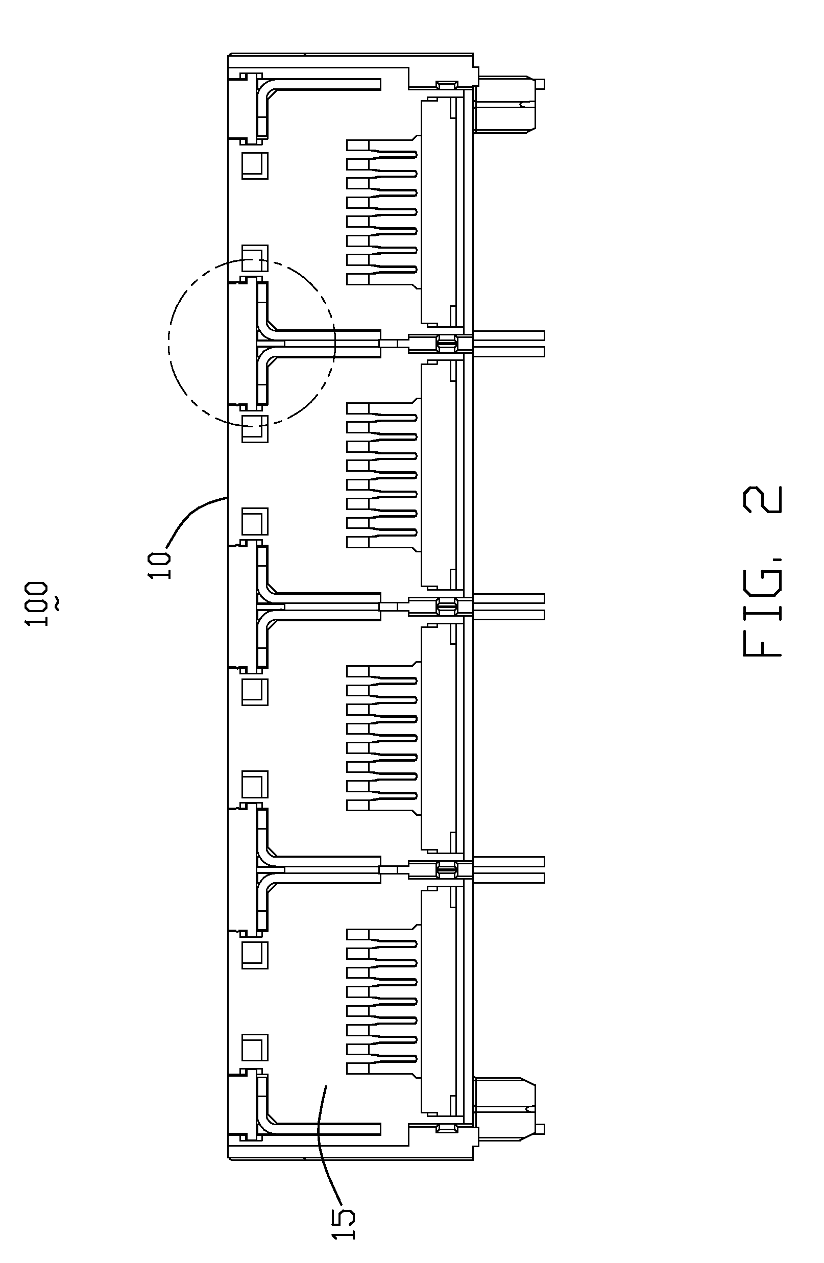 Electrical connector having improved leds