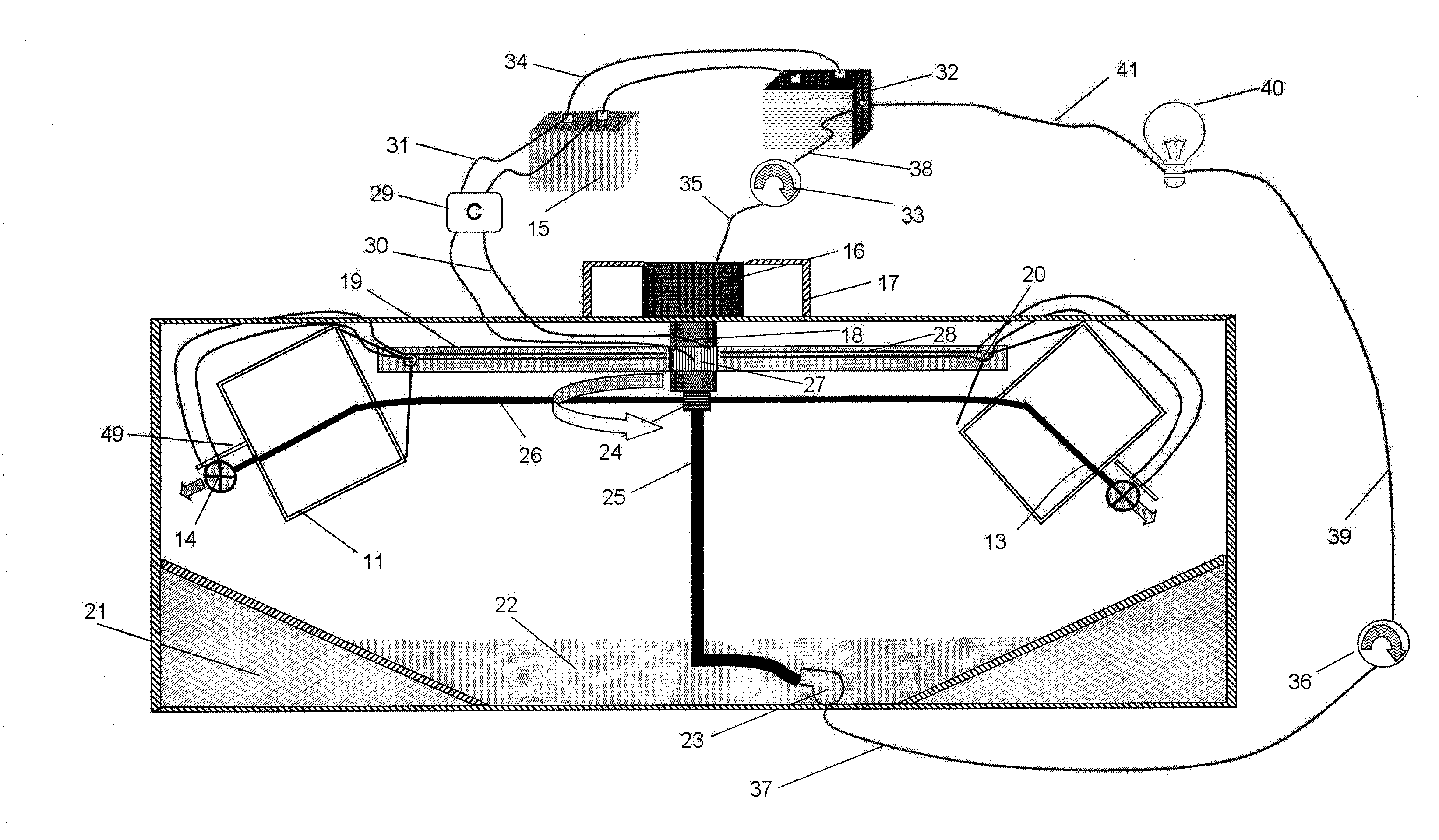 Compact-sized generation of appreciable hydropower through centrifuge-induced gravity effects