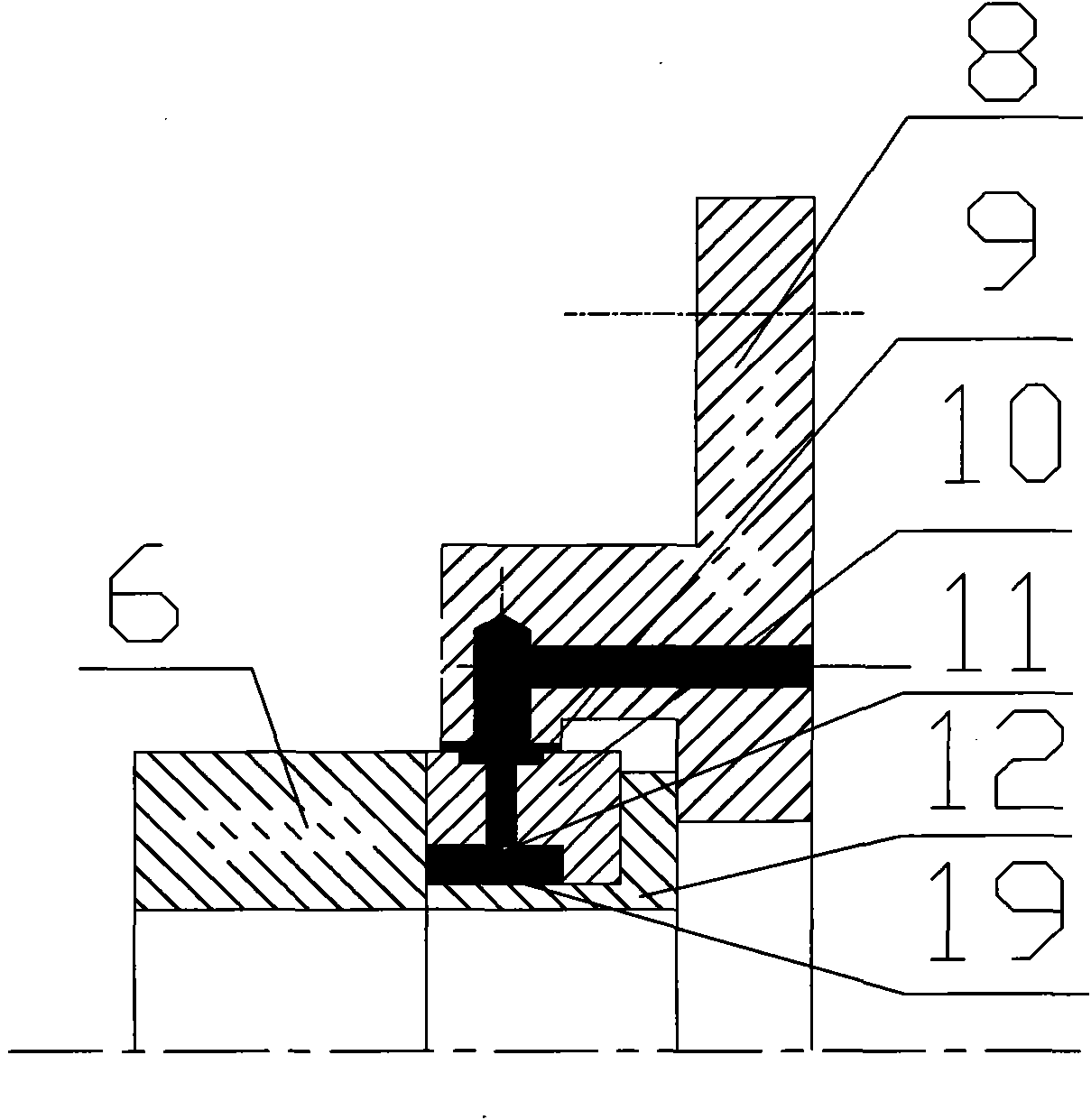 Composite metal plastic pipe extrusion molding device and molding method thereof