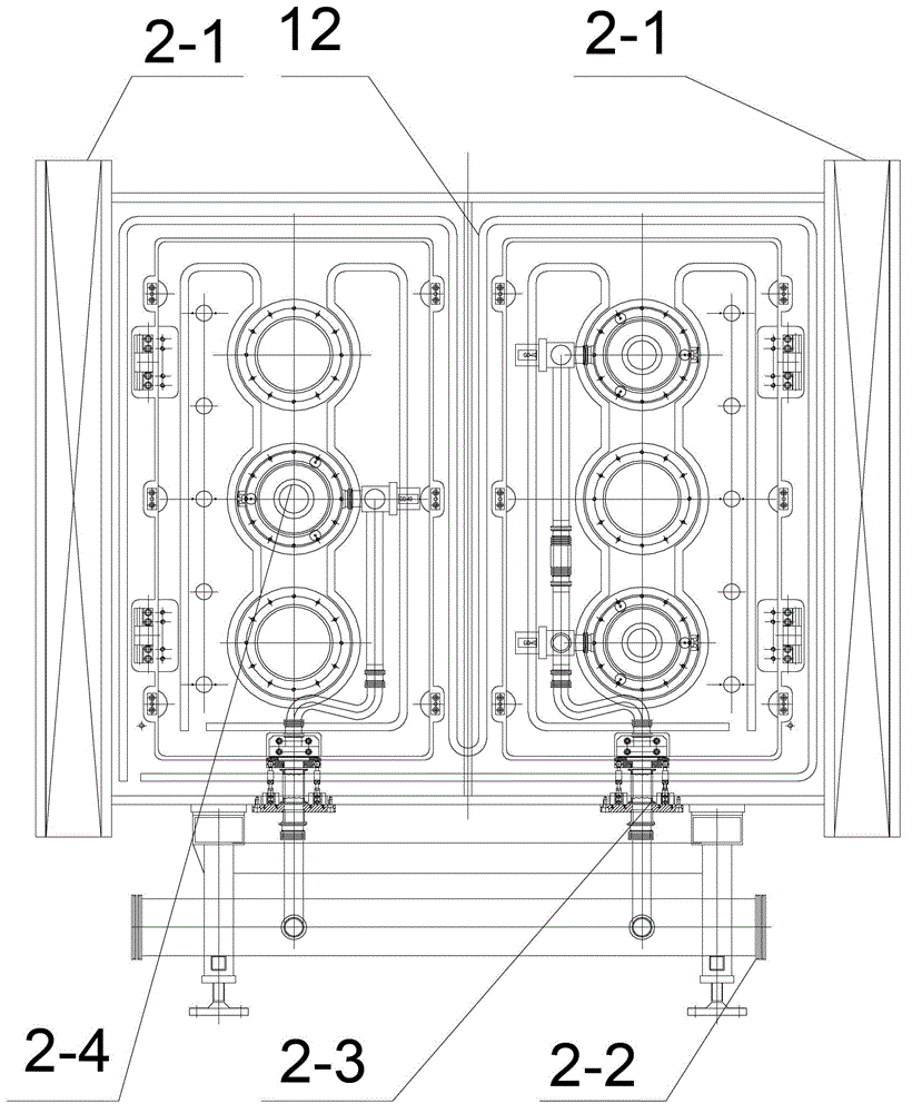 Magnetron sputtering coating production line for capacitive touch screens