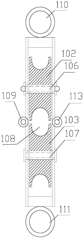 Tackle for net weaving in high-voltage power transmission wire construction