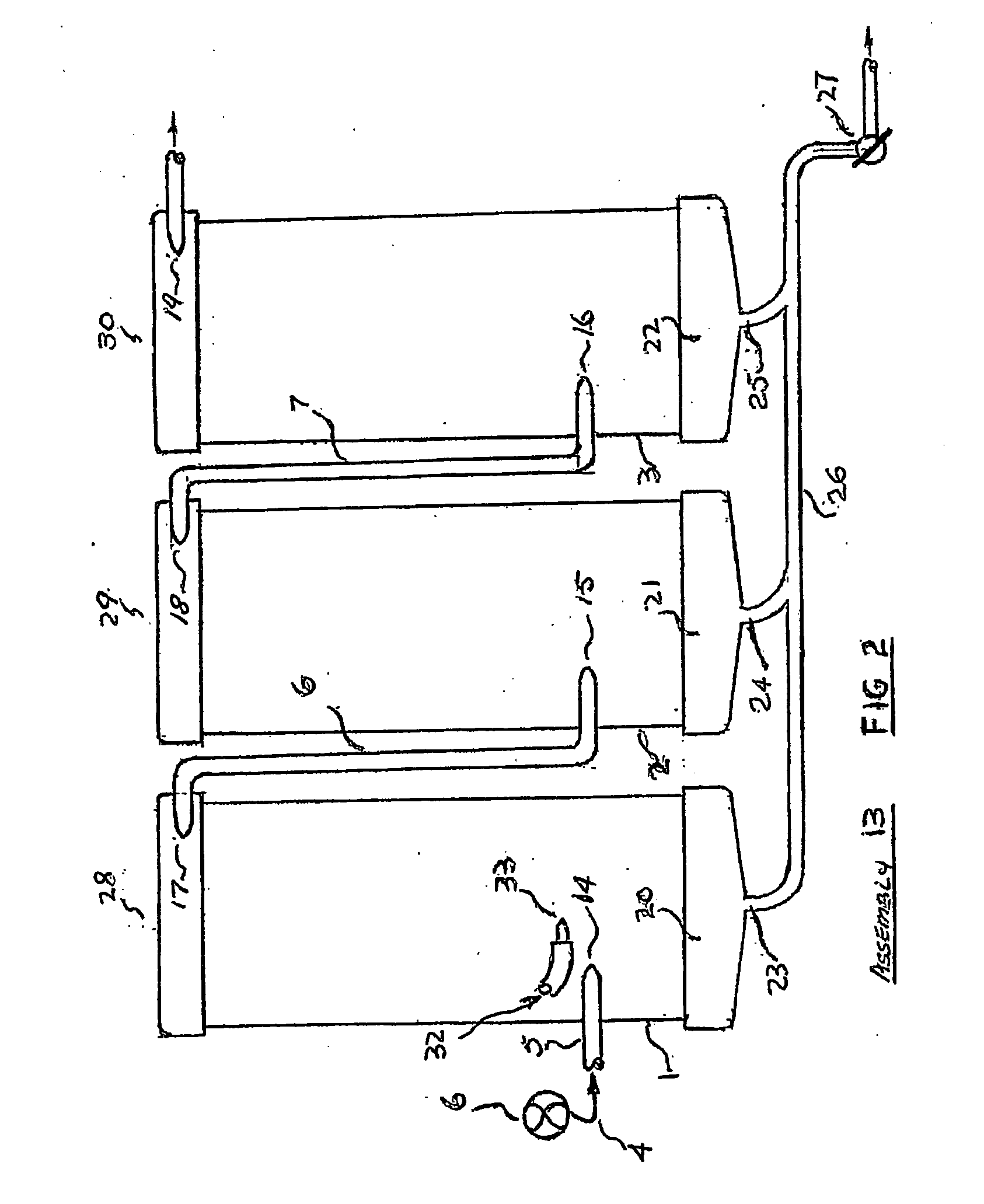 Fluid purification using hydraulic vortex system