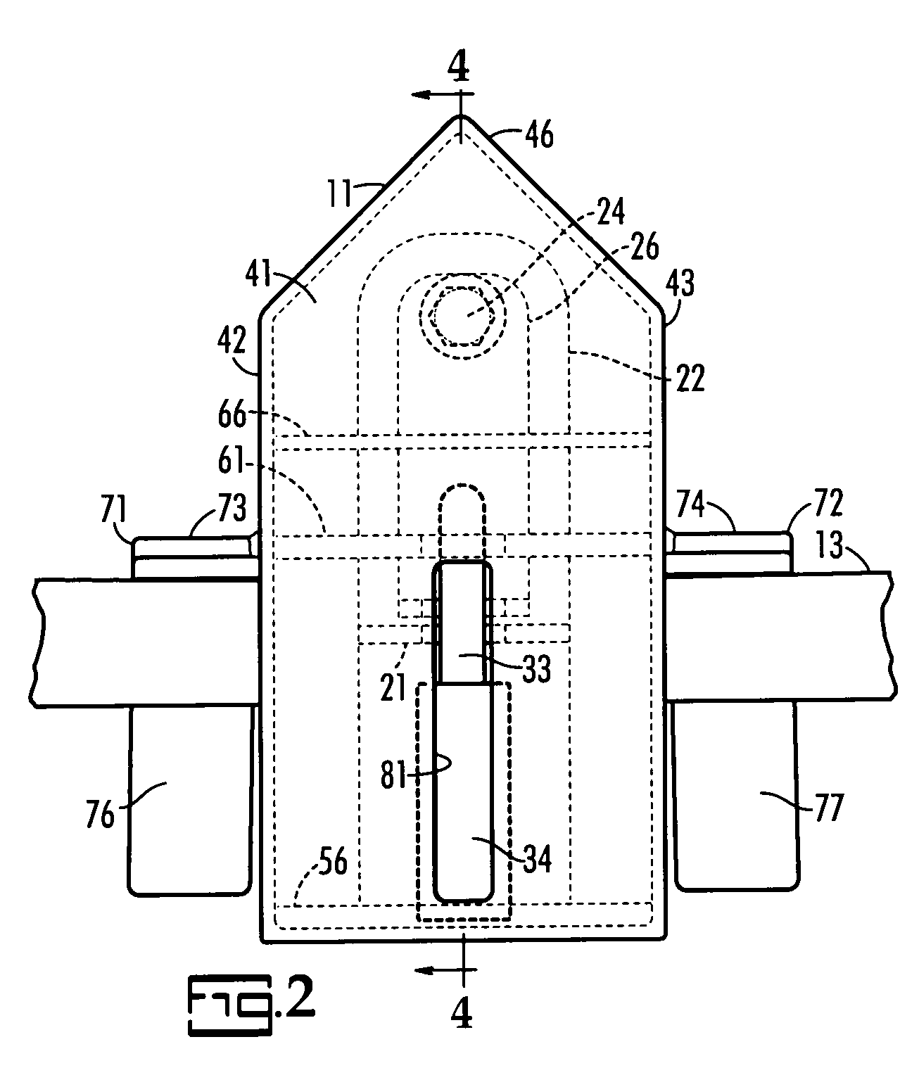 Lock guard for long shackle padlock over handle