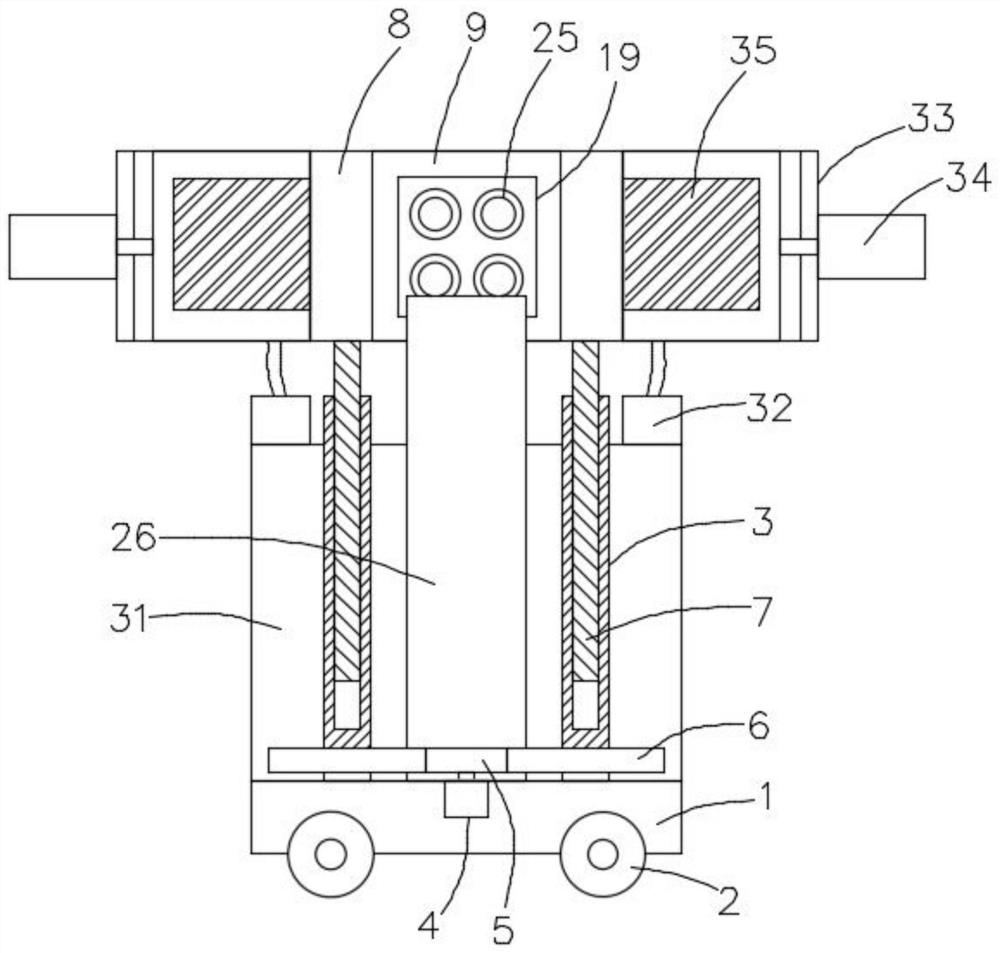 Vertical automatic wall tile sticking device for building construction